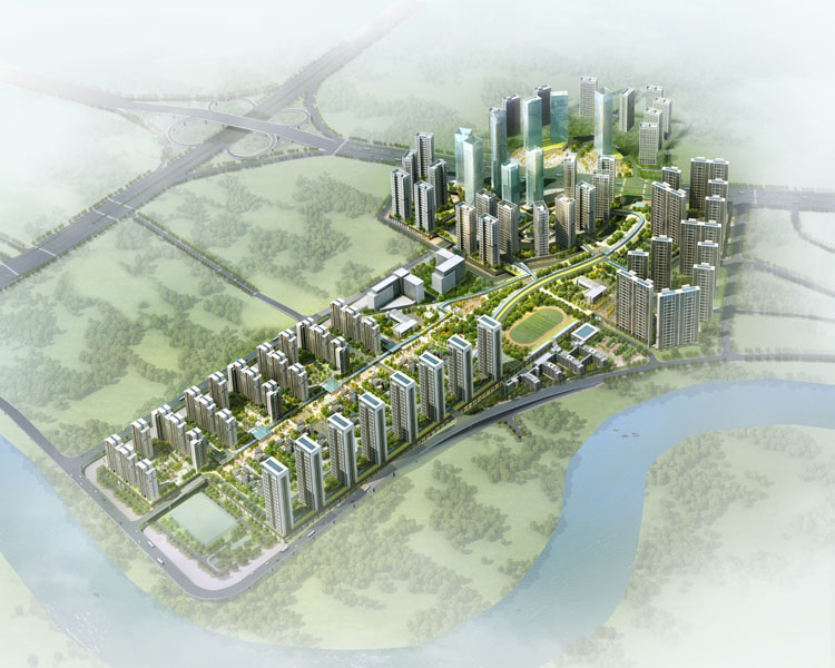 深圳地铁松岗车辆段上盖物业建筑方案设计