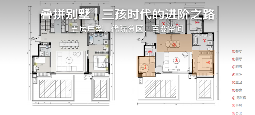 叠拼别墅 | 三孩时代的进阶之路