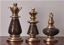 欧式贴玻璃套3国际象棋摆件