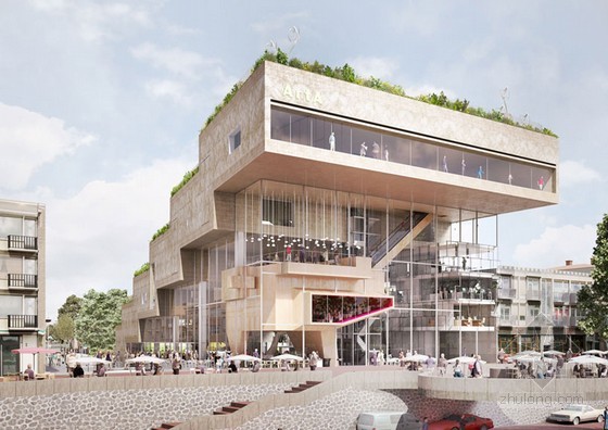 荷兰阿纳姆ArtA商业文化中心建筑方案设计