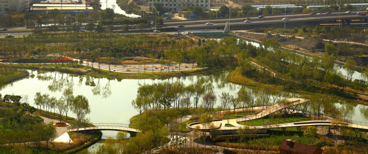 天津万科新梅江柏翠园景观设计