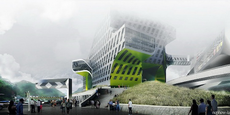 台湾新海港商业办公建筑方案设计