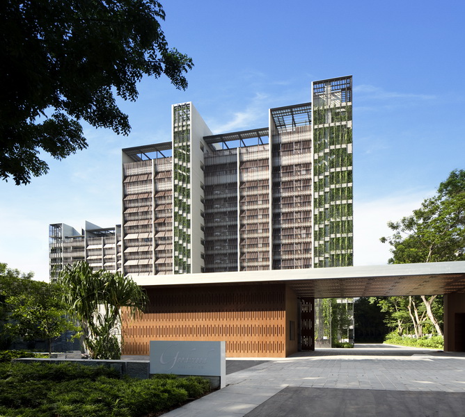 金盘网图片 新加坡优景苑集合住宅景观设计