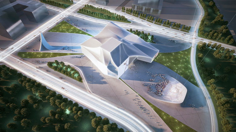 韩国Sejong表演艺术中心建筑方案设计