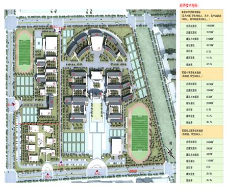 兴宁市实验学校（中学小学幼儿园）建筑方案设计