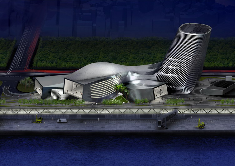 台湾高雄港口及油轮服务中心建筑方案设计