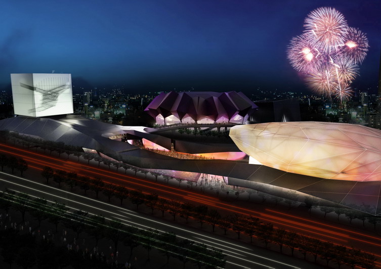 金盘网图片 台北流行音乐中心建筑方案设计