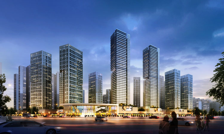 金盘网图片 深圳地铁松岗车辆段上盖物业建筑方案设计