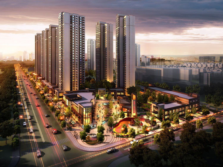 金盘网图片 武汉金地格林东郡一期建筑方案设计