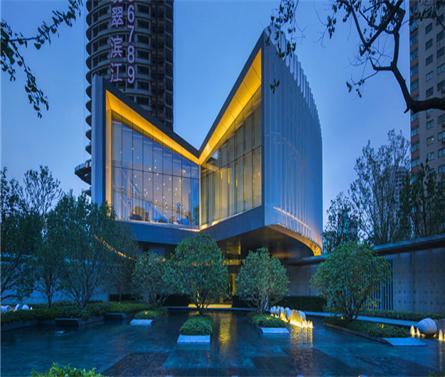 上海万科翡翠滨江售楼处建筑施工图设计