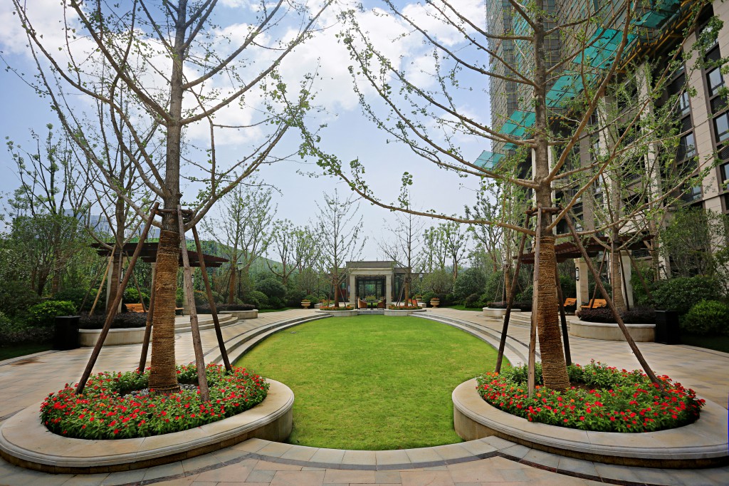 徐州泊林公馆二期售楼处景观设计