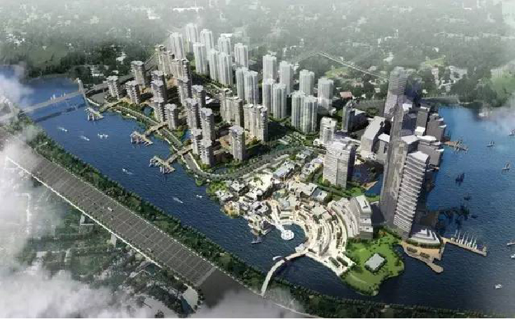 金盘网图片 广物海南海口滨江海岸城市综合体(“新南洋文化”滨江综合体)
