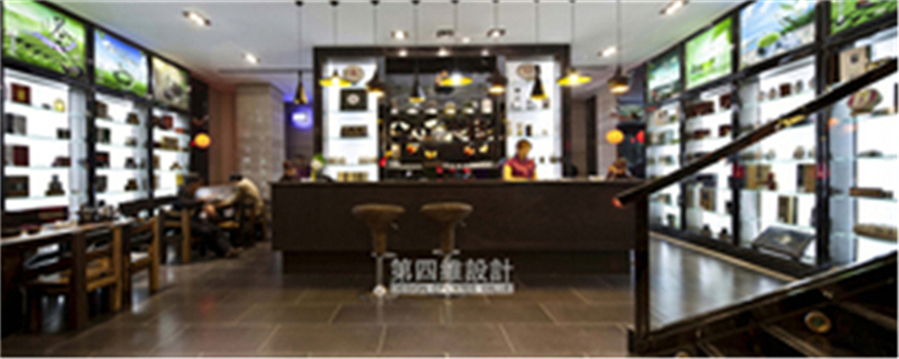 西安现代中式茶秀餐厅设计-渭南周和茗茶