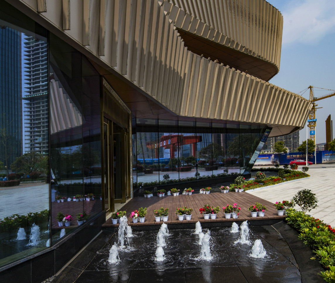 长沙恒伟滨江国际金融中心营销中心景观设计