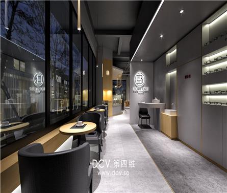 西安咖啡主题餐厅设计-E LIGHT B LIGHT眼镜&咖啡