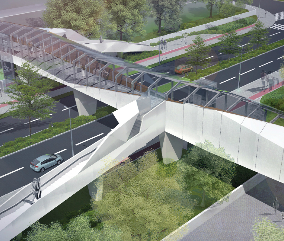 南山区地铁上盖市政体育公园人行天桥工程项目