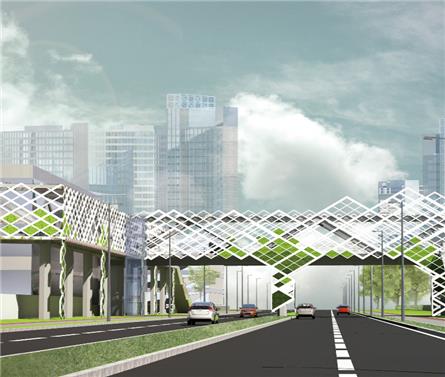 南山區地鐵上蓋市政體育公園人行天橋工程項目
