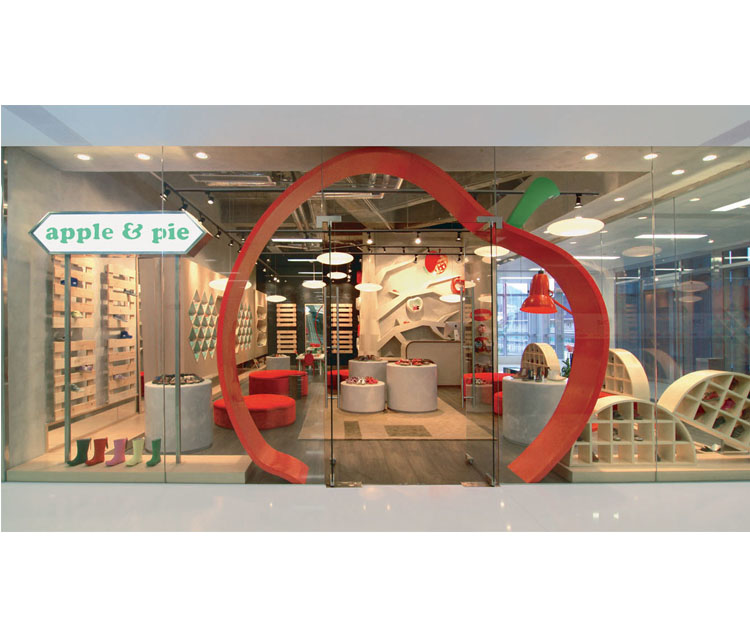 apple & pie 童鞋專賣店設計