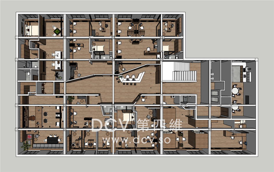 西安创意办公设计-榆林艾美酒店办公空间