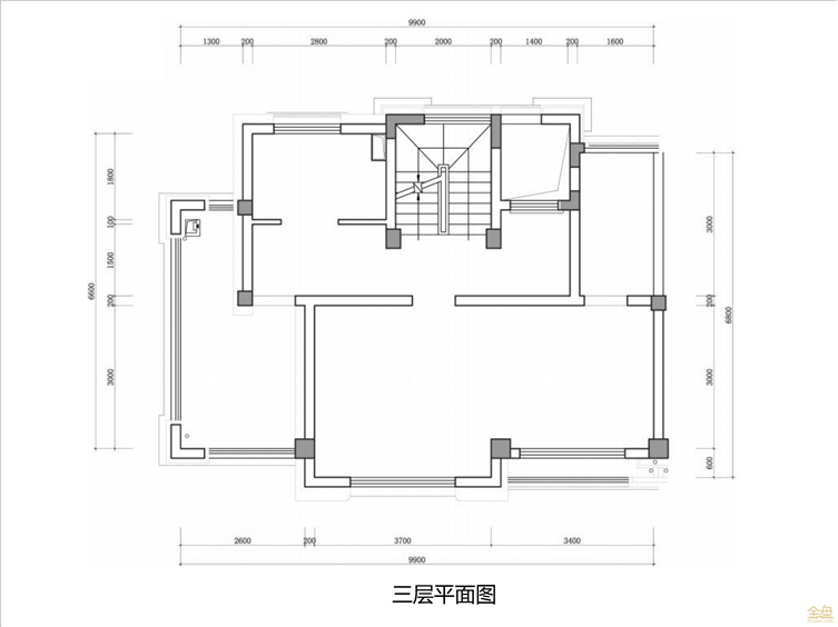 福州淮安二期B39#楼（联排）样板房原始平、立、剖面图_12.png
