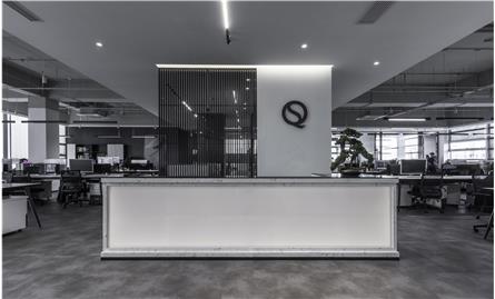【极简黑白】- 上海启思设计办公空间