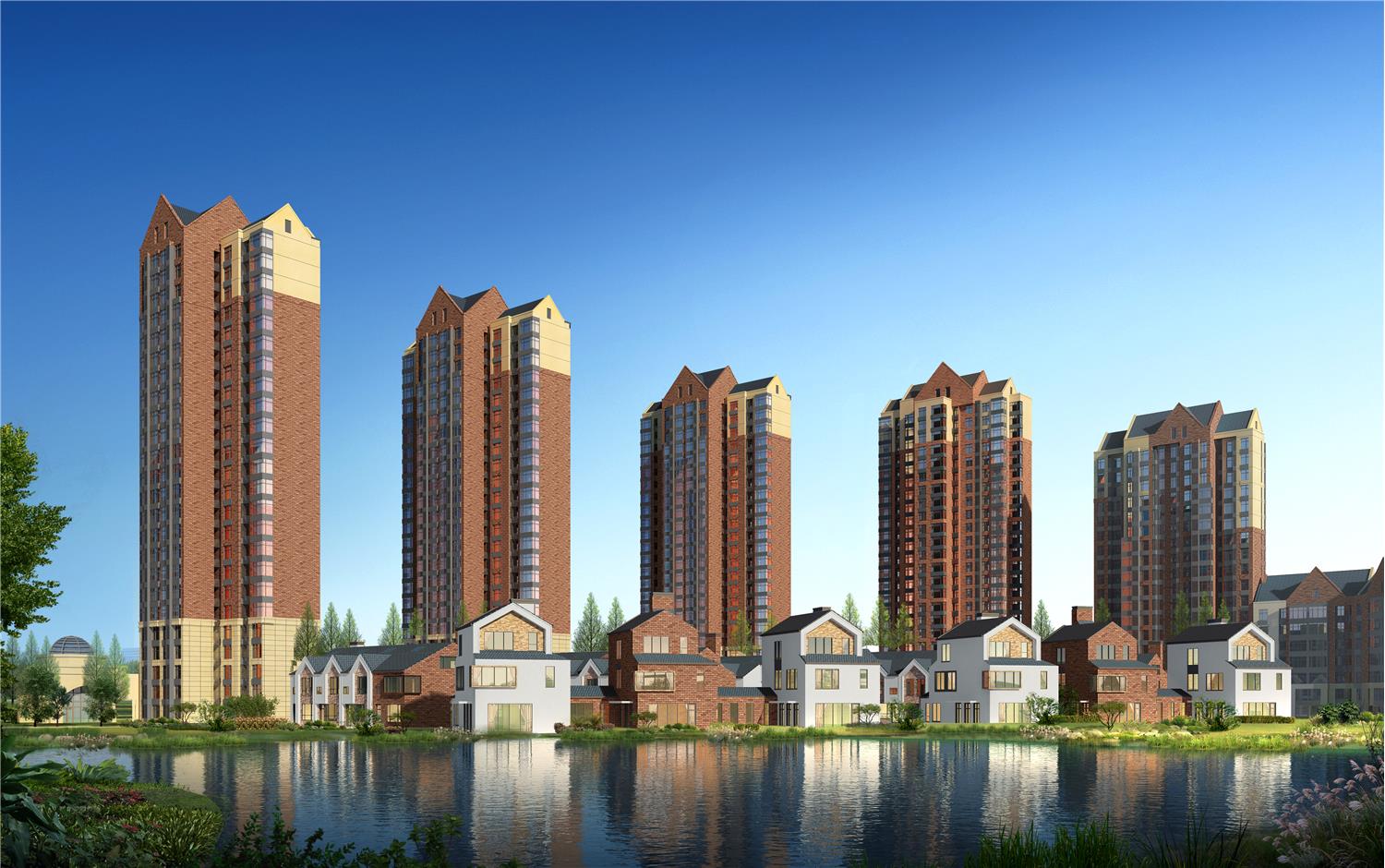 金盘网图片 天津团泊湖住宅项目