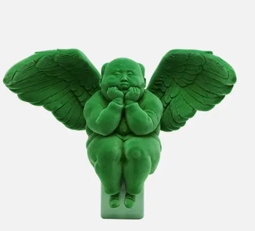 绒面胖天使－橄榄绿