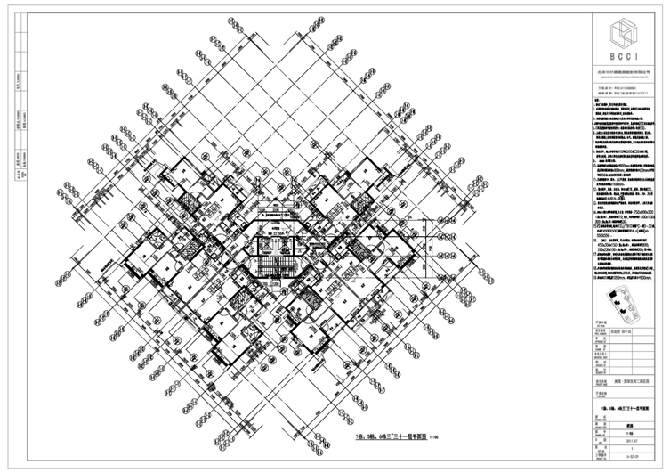 建施1-05-09 1栋、5栋、6栋三~屋面层平面图t3 Model (1).jpg
