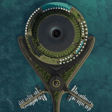 卡塔尔生态漂浮酒店