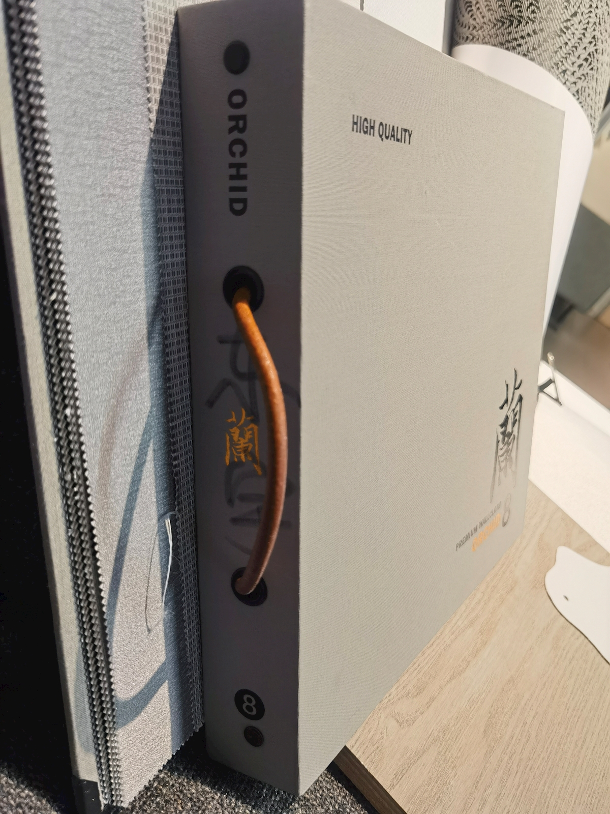 浅色素纹理壁布