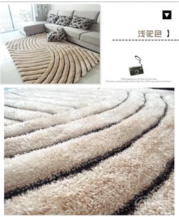 日韩风格3D立体弹力丝300D细丝地毯