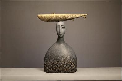方旭-《鱼-我》-青铜雕塑