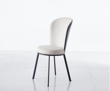 TEKD现代简约碳素钢底架餐椅-Y1866