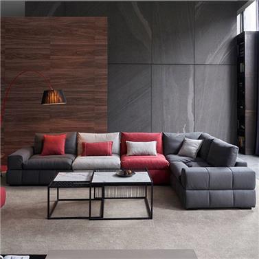 现代极简科技布沙发布艺沙发转角沙发