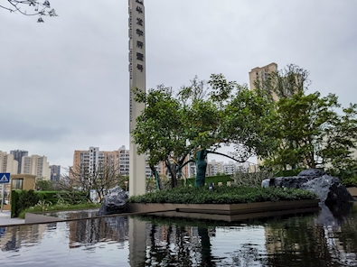 中山华发学府壹号室内外景观丹霞奇石定制